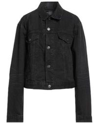 Balenciaga - Printed Denim Jacket - Lyst