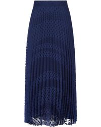 Emporio Armani - Pleated Maxi Skirt - Lyst