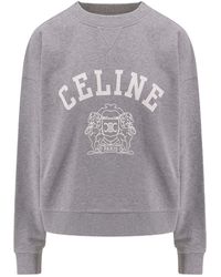 Celine - Blason Oversize Sweatshirt - Lyst
