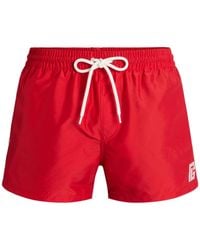 Balmain - Pb Embroidered Swim Shorts - Lyst