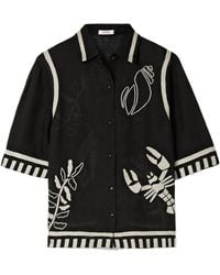 Eres - Crab Embroidered Short-Sleeve Shirt - Lyst