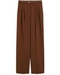 Max Mara - Belted Trousers - Lyst