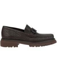 Ferragamo - Leather Loafers - Lyst