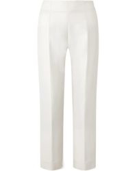 TOTEME - Wool Blend Straight Leg Casual Pants - Lyst