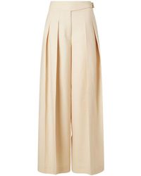 Zimmermann - Valiant Pleated Palazzo Pants - Lyst