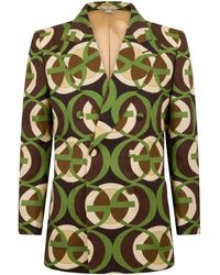Gucci - Pattern Tailored Fit Blazer - Lyst