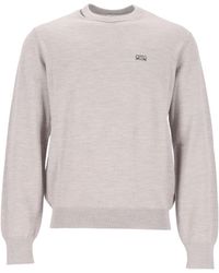 Loewe - Logo Crewneck Knitted Sweater - Lyst