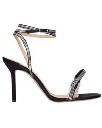 Mach & Mach - Stiletto Sandals With Ankle Strap - Lyst