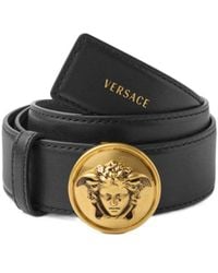 Versace - Medusa Round-Buckle Belt - Lyst