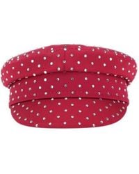 Ruslan Baginskiy - Tyrian Satin Baker Boy Hat - Lyst