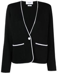 Thom Browne - Single Breasted Collarless Jacket - Lyst