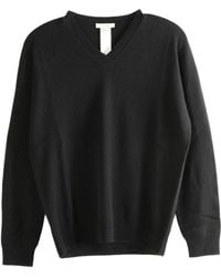 The Row - Numi V-Neck Long-Sleeve Top - Lyst
