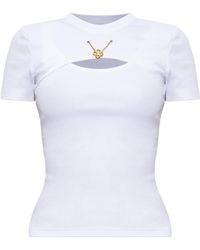 CASABLANCA - Cut-Out Logo Detail Top - Lyst