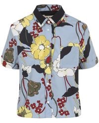 Marni - Floral Print Short-Sleeve Shirt - Lyst