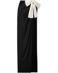 Saint Laurent - Tied Draped Skirt - Lyst