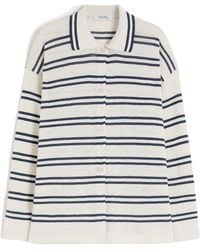 Max Mara - Linen Stripe Cardigan - Lyst