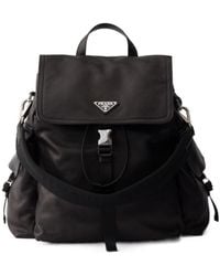 Prada - Explore Leather Backpack - Lyst