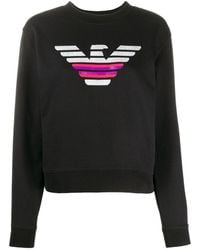 Emporio Armani - Logo Printed Sweater - Lyst