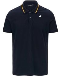 K-Way - Logo Patch Short-Sleeved Polo Shirt - Lyst