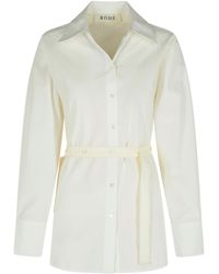 Rohe - Silk-Insert Belted Vest-Shirt - Lyst