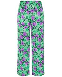 P.A.R.O.S.H. - Pantalone Floral Print Trousers - Lyst