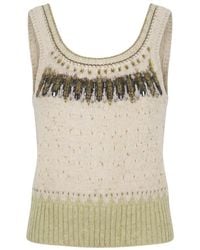 Ermanno Scervino - Knitted Top - Lyst