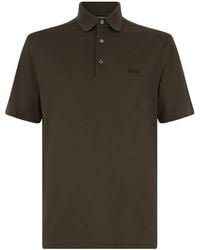 ZEGNA - Short-Sleeve Cotton Polo Shirt - Lyst