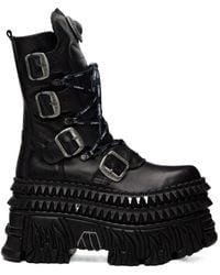 Vetements - X New Rock Collaboration Lace-Up Mid-Calf Boots - Lyst