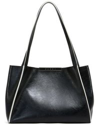 Marni - Leather Cresta E/W Small Tote Bag - Lyst