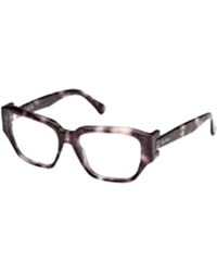 Max Mara - Rectangle-Frame Glasses - Lyst