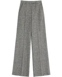 Valentino - Pleat Detailed Wide Leg Trousers - Lyst