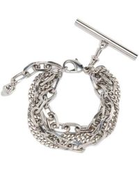 McQueen - Sling Cross-Bar Chain-Detailed Bracelet - Lyst