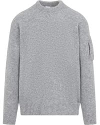 C.P. Company - Lens Crew Neck Knitted Sweater - Lyst