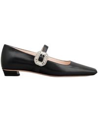 Roger Vivier - Belle Vivier Mary Janes Flat Shoes - Lyst