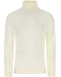 Jil Sander - Roll-Neck Long-Sleeved Knitted Sweater - Lyst