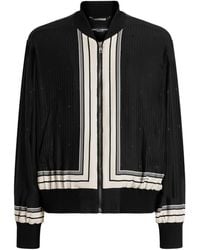 Dolce & Gabbana - Printed Oversized Bomber Jacket - Lyst