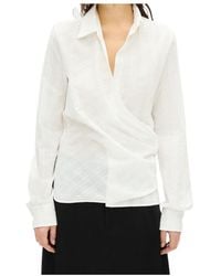 Ann Demeulemeester - Alba Asymmetric Wrap Shirt - Lyst