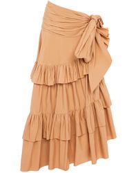 Chloé - Chloé Tiered Ruffled Maxi Skirt - Lyst