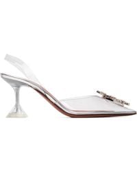 AMINA MUADDI - Transparent Begum Glass Sling 70 High-Heeled Sandals - Lyst