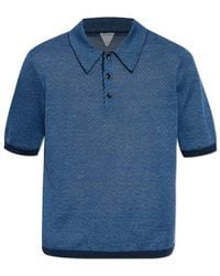 Bottega Veneta - Patterned Short-Sleeved Polo Shirt - Lyst