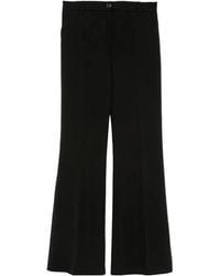 Pinko - Plain-Coloured Palazzo Trousers - Lyst