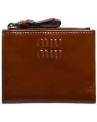 Miu Miu - Small Leather Wallet - Lyst