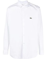 Comme des Garçons - X Lacoste Logo-Embroidered Cotton Shirt - Lyst