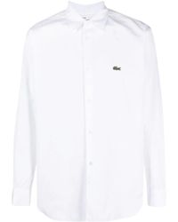 Comme des Garçons - X Lacoste Logo-Embroidered Cotton Shirt - Lyst