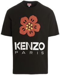KENZO - Boke Flower Printed Crewneck T-Shirt - Lyst