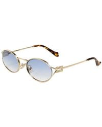 Miu Miu - Metal Frame Sunglasses - Lyst