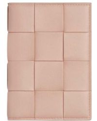 Bottega Veneta - Woven Pattern Card Bag - Lyst