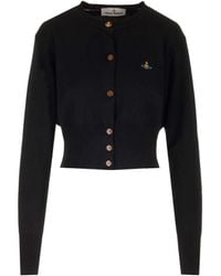 Vivienne Westwood - Orb Embroidered Knit Cardigan - Lyst