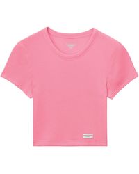 Alexander Wang - Cotton Baby Cropped Tee - Lyst