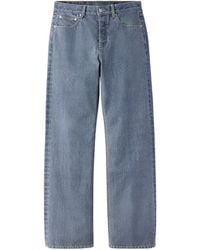 Jacquemus - Logo Embroidered Straight-Leg Jeans - Lyst
